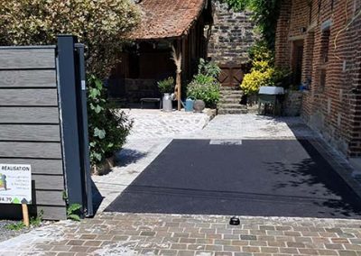 Pose d'enrobé et de pavés à Orsinval